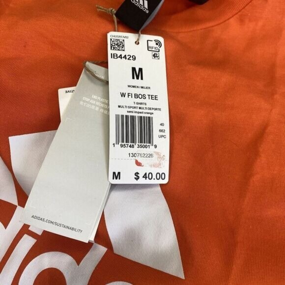 Adidas Womens Plus Size Multi Sports Short Sleeve Shorter Length T-Shirt M new - Picture 4 of 16